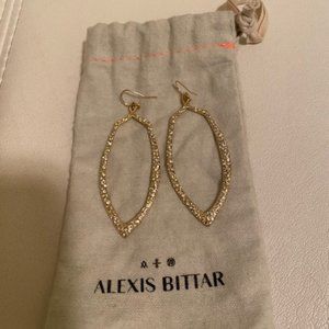 Alexis Bittar Gold and Crystal Earrings